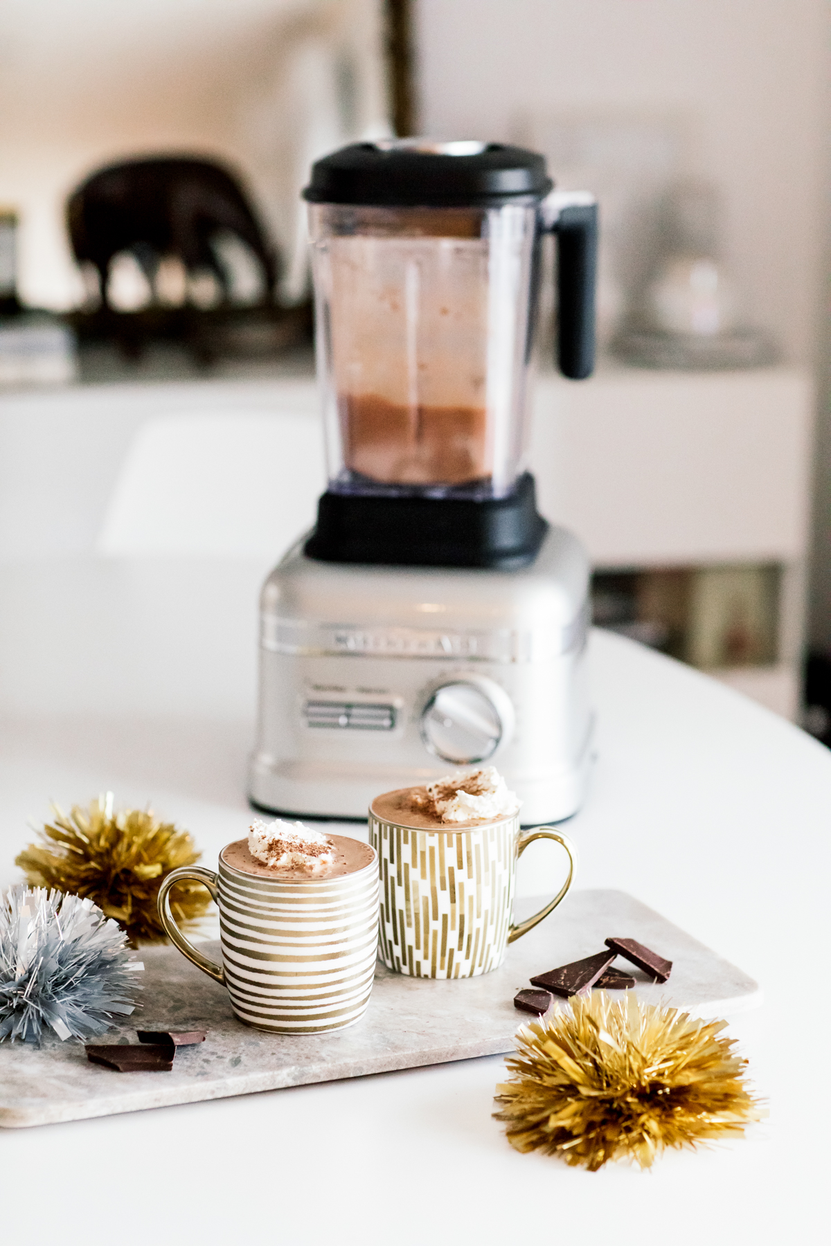 eatsleepwear, Kimberly Lapides, home, recipe, food, kitchenaid, blender, frozen, hot chocolate