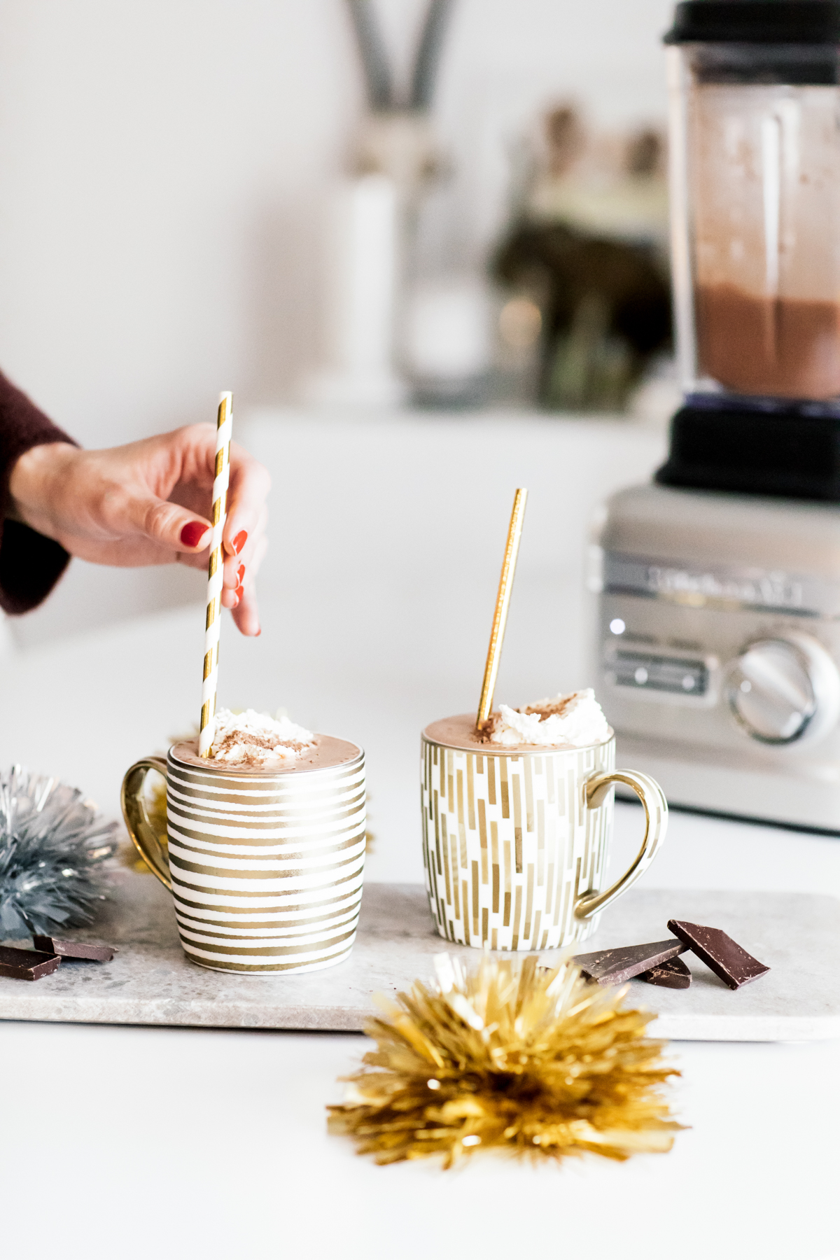 eatsleepwear, Kimberly Lapides, home, recipe, food, kitchenaid, blender, frozen, hot chocolate
