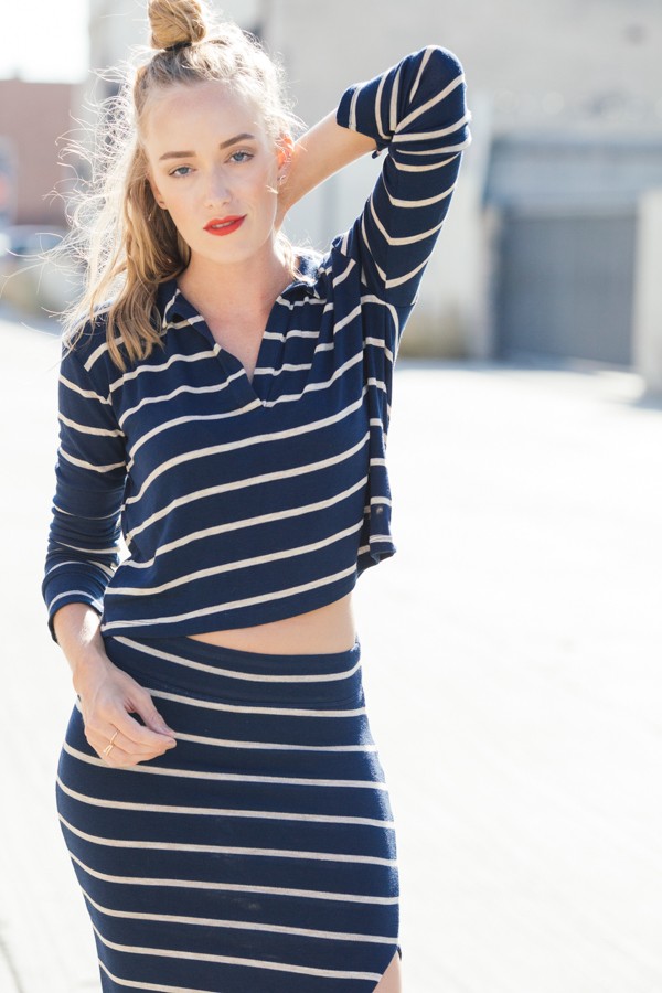 eatsleepwear, LNA, stripes, DTLA, birkenstock, kimberly pesch