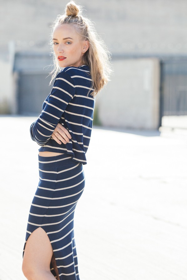 eatsleepwear, LNA, stripes, DTLA, birkenstock, kimberly pesch