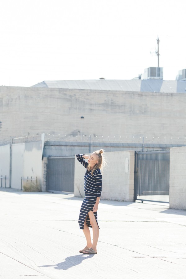 eatsleepwear, LNA, stripes, DTLA, birkenstock, kimberly pesch