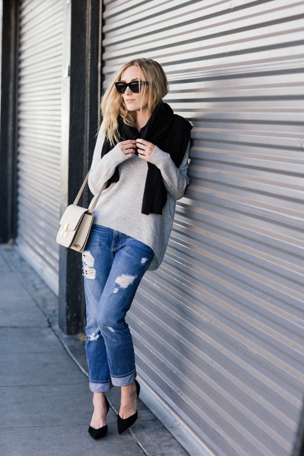 eatsleepwear, kimberly pesch, 360 sweater, frame denim, celine, intermix