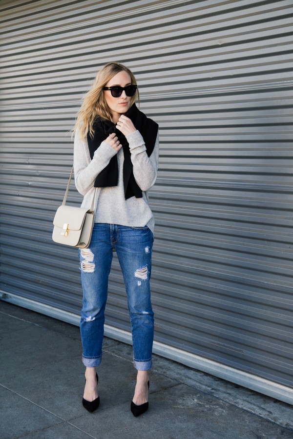 eatsleepwear, kimberly pesch, 360 sweater, frame denim, celine, intermix