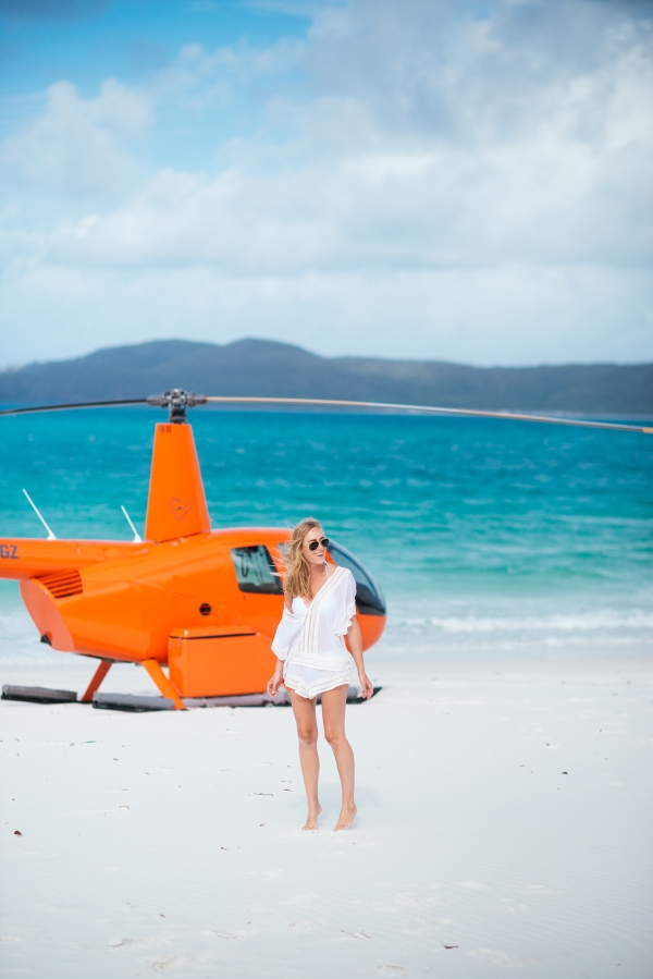 eatsleepwear, kimberly pesch, whitehaven beach, eberjey, australia, hamilton island, ray-ban