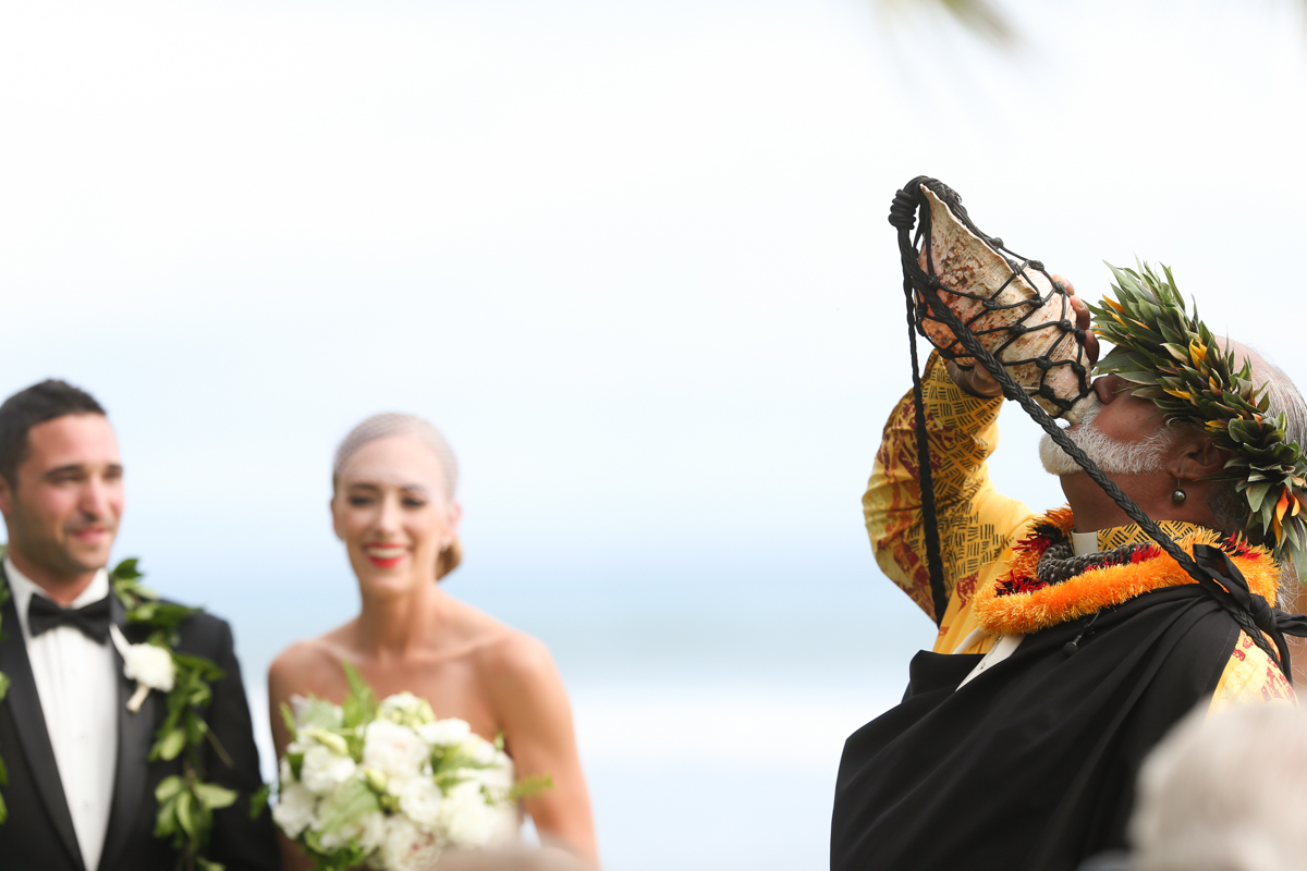 eatsleepwear, Kimberly Lapides, Kimberly Pesch, Wedding, Beach Wedding, Wedding Ceremony, Palm Trees, Alison Conklin, Maui, Hawaii, Olowalu Plantation House, Vera Wang