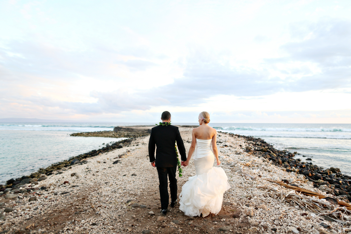 EatSleepWear, Wedding, Beach Wedding, Reception, Alison Conklin, Maui, Hawaii, Olowalu Plantation House, Vera Wang, Kimberly Pesch, Kimberly Lapides, Beach Wedding