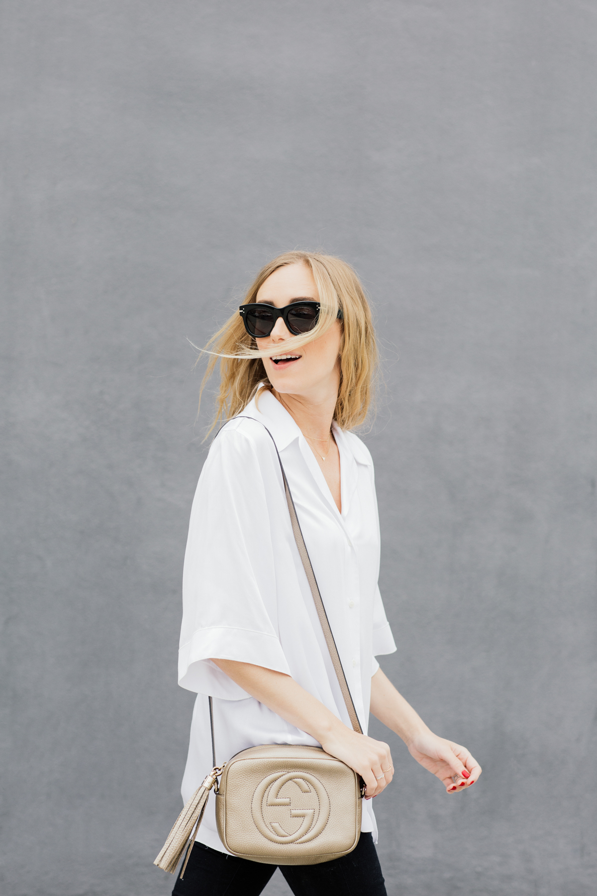 eatsleepwear, Outfit, Kimberly Lapides, Acne Studios, Nicholas Kirkwood, Gucci, Celine, Frame