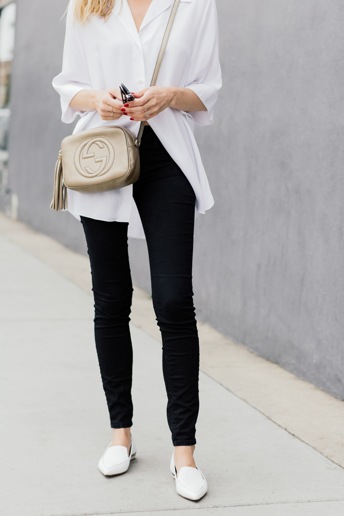 eatsleepwear, Outfit, Kimberly Lapides, Acne Studios, Nicholas Kirkwood, Gucci, Celine, Frame