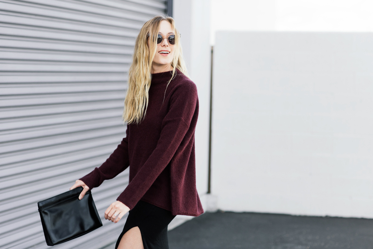 eatsleepwear, kimberly lapides, outfit, farfetch, vince, lna, saint laurent, celine, donatienne