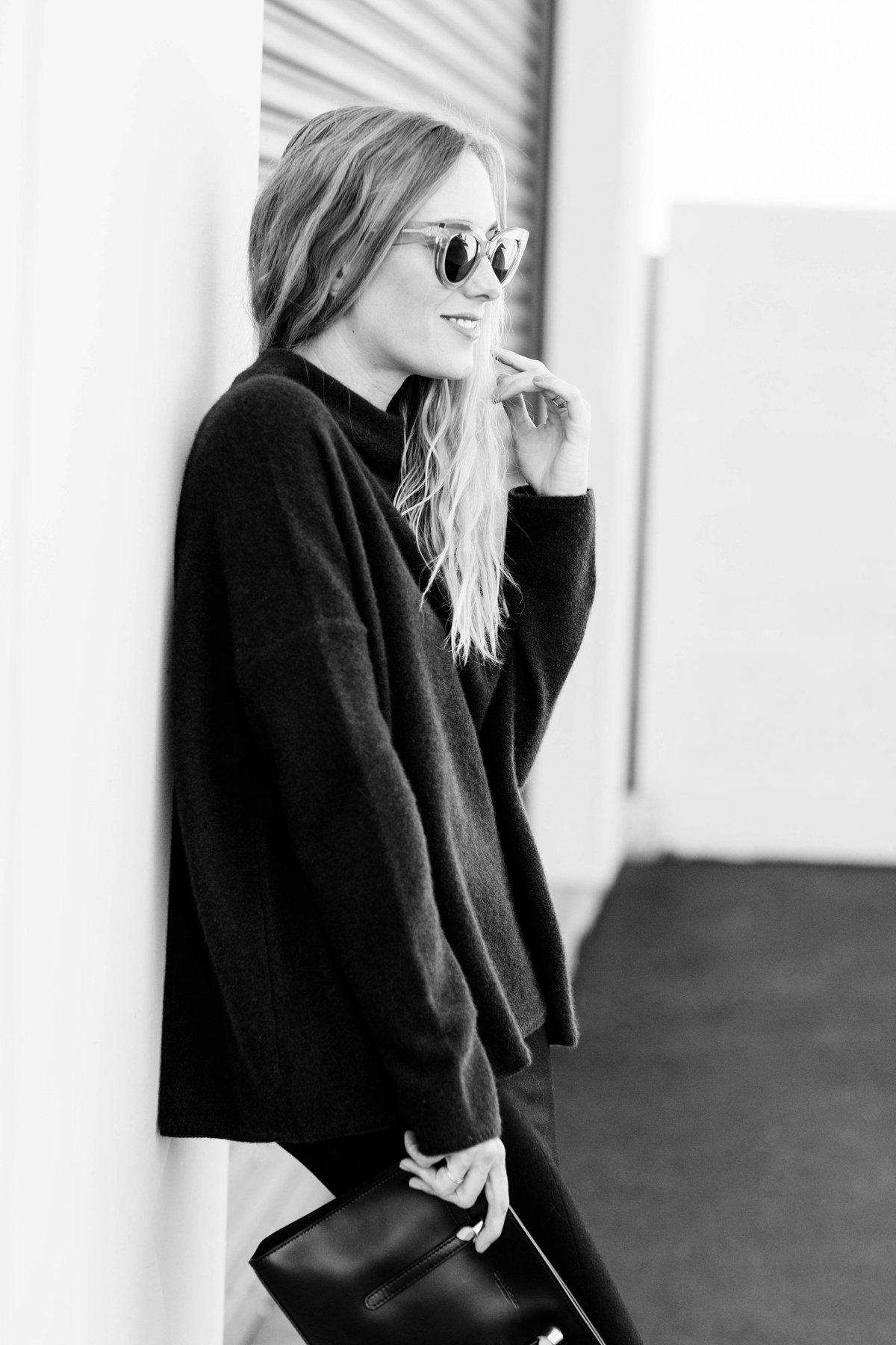 eatsleepwear, kimberly lapides, outfit, farfetch, vince, lna, saint laurent, celine, donatienne