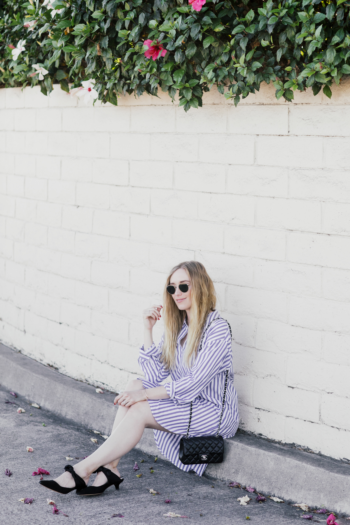 eatsleepwear, Kimberly Lapides, Outfit, Velvet, The Row, Chanel, Rayban