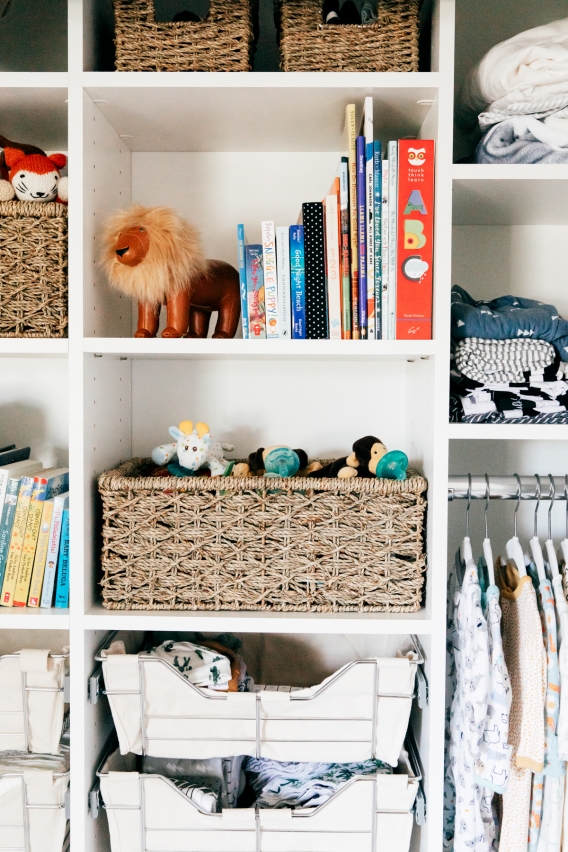DIY Nursery Closet Organizer: Before and After