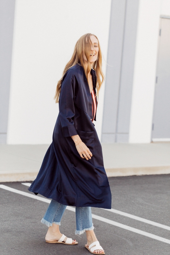 ayr silk trench dress AYR Trench Coat - Neutrals Coats, Clothing - WAYR122290