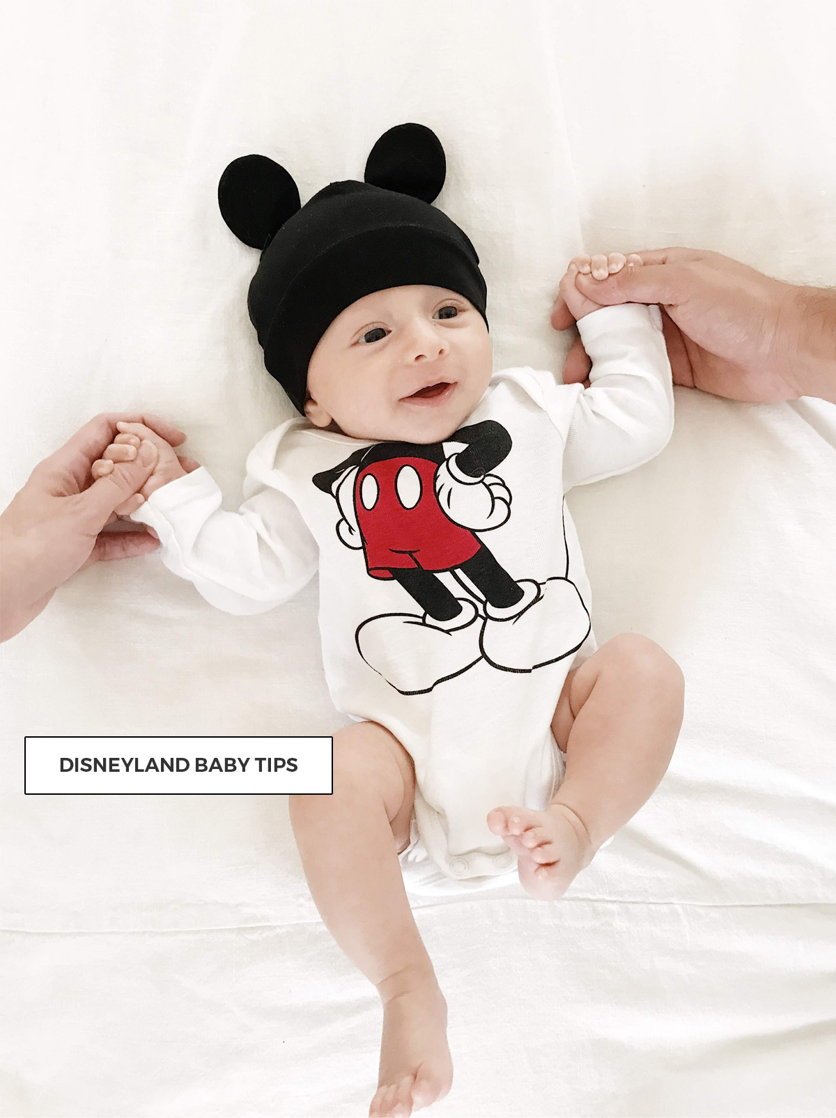 Tips for visiting Disneyland with a newborn baby and 1 year old baby eatsleepwear kimberly lapides