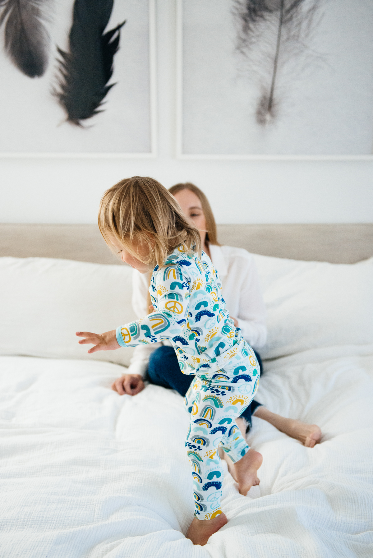 Kimberly Lapides of eatsleepwear in collaboration with Clover Baby & Kids pajamas celebrating Rainbow Baby, IVF, and Infertility