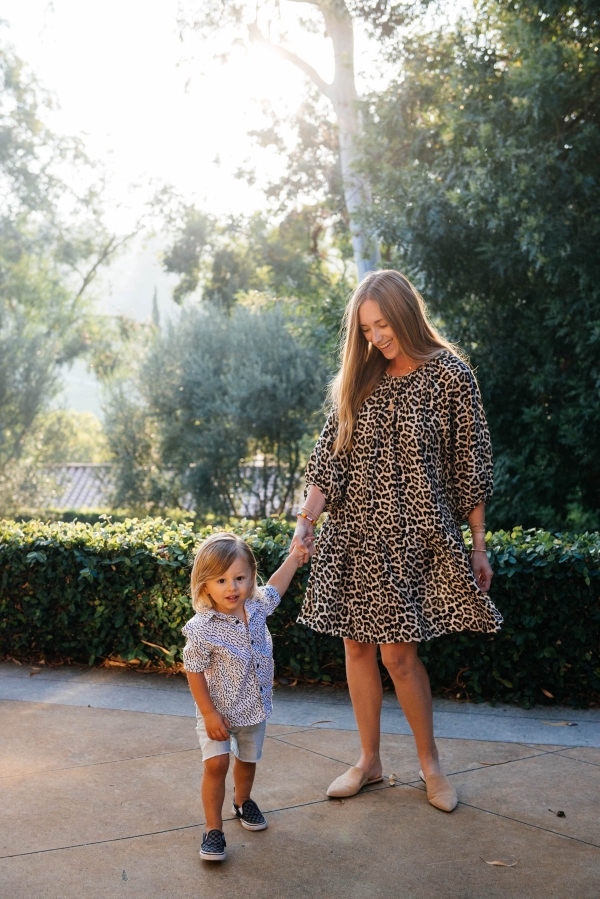 eatsleepwear goes on a family trip with toddler to Rancho Bernardo Inn showing mother and son