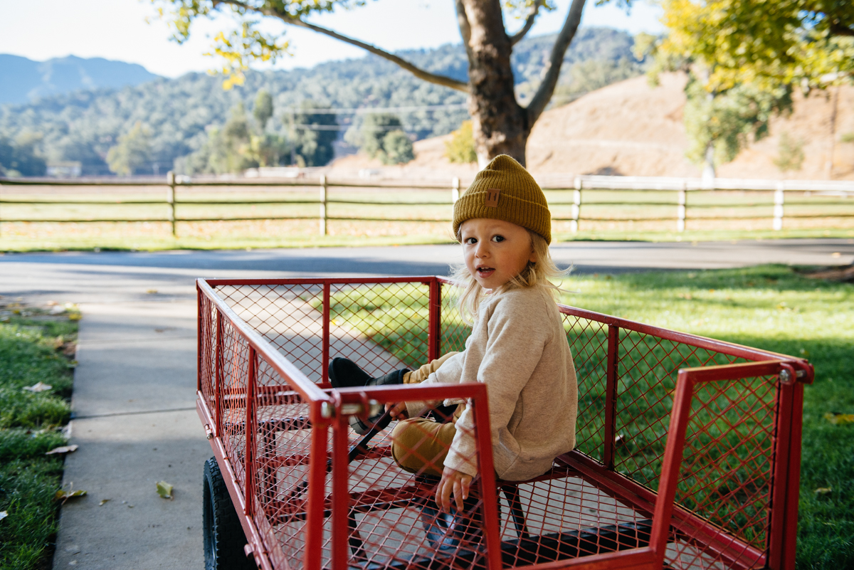 Toddler outside at Alisal Guest Ranch and Resort 
