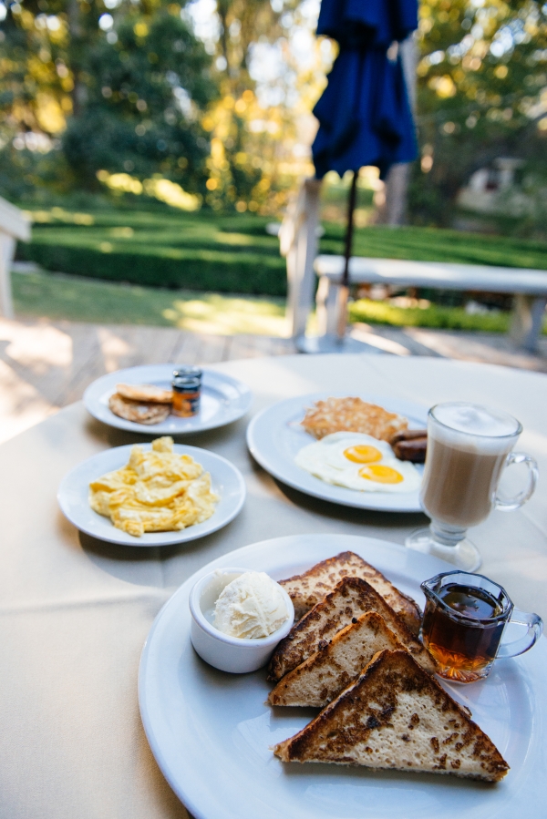 Breakfast outside at Alisal Guest Ranch and Resort 